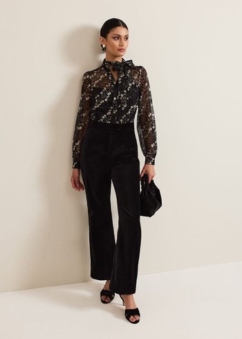 Phase Eight Morilla Lace Jumpsuit Black/Multicolor Canada | ORELTA-065